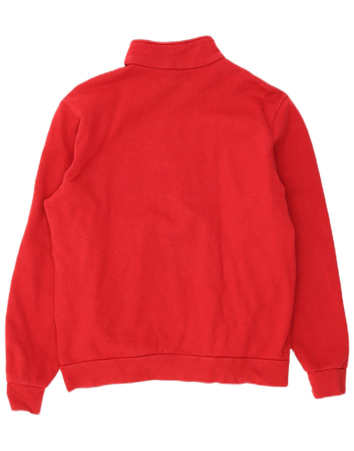 Kappa Herren-Sweatshirt mit Reißverschluss, XL, rote Baumwolle