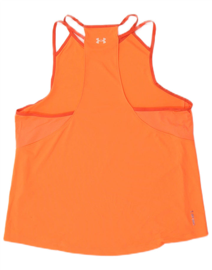 Under Armour Damen Weste Top UK 14 Large Orange Polyester