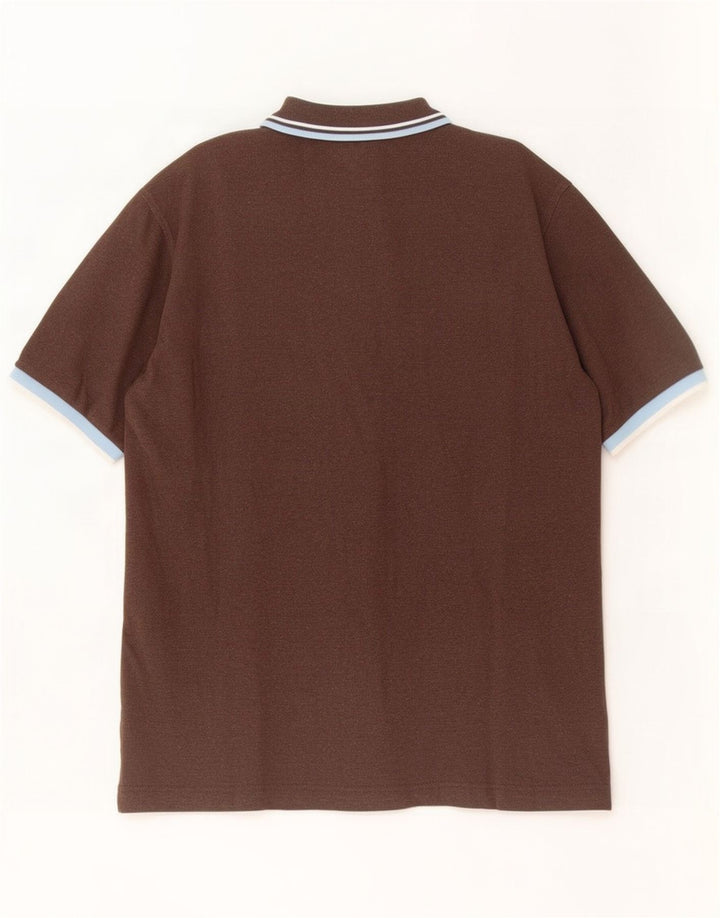 Fila Herren-Poloshirt, große braune Baumwolle