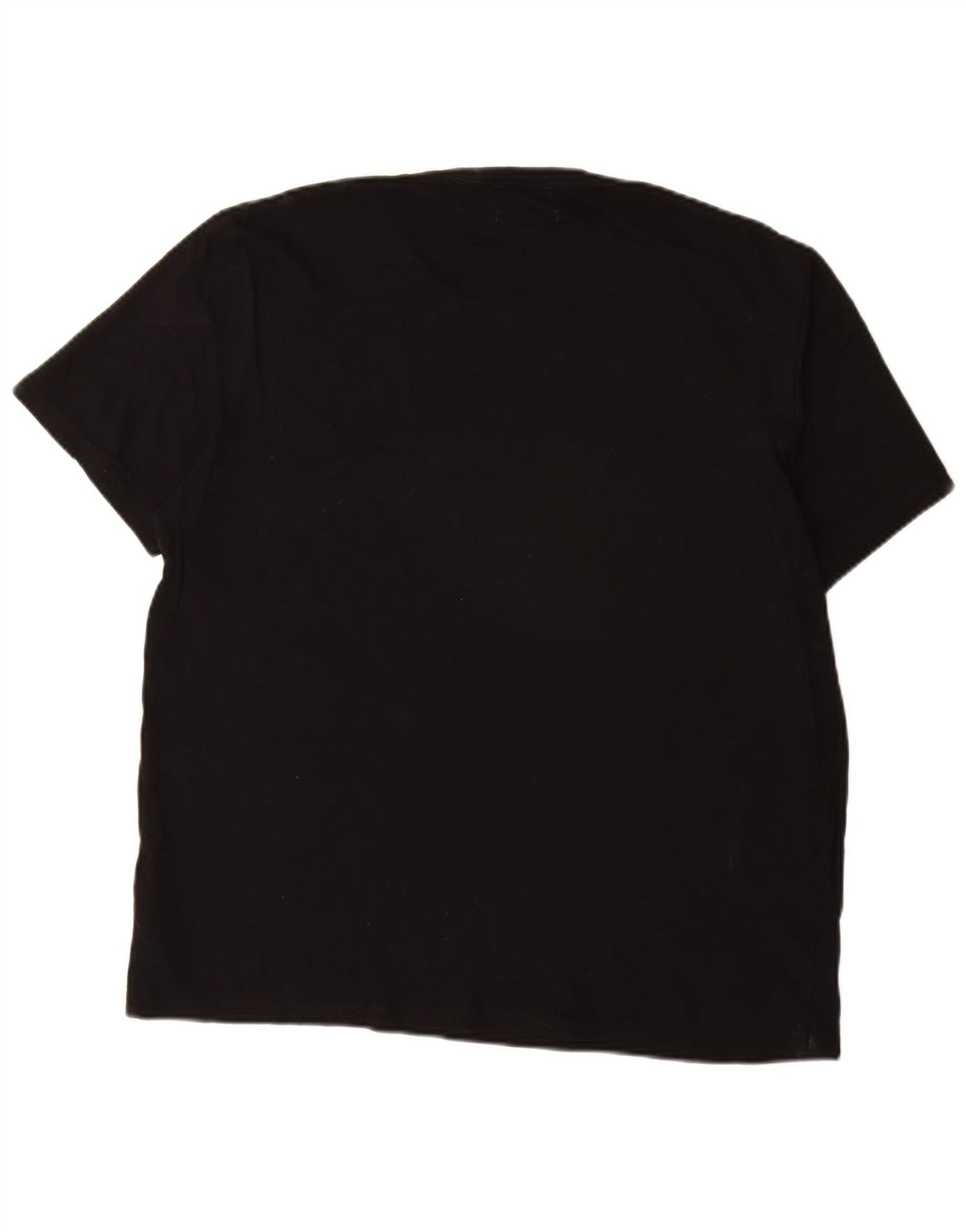 Cos Herren-T-Shirt mit normaler Passform, XL, schwarze Baumwolle