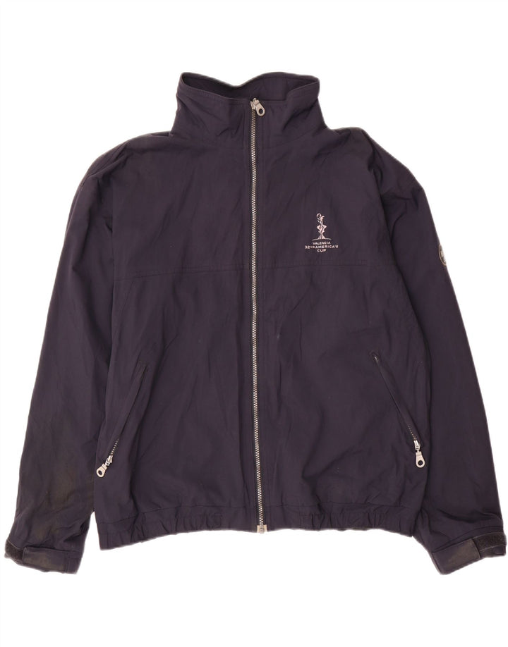 MURPHY & NYE Herren-Regenjacke mit lockerer Passform, UK 38, mittelmarineblaues Nylon