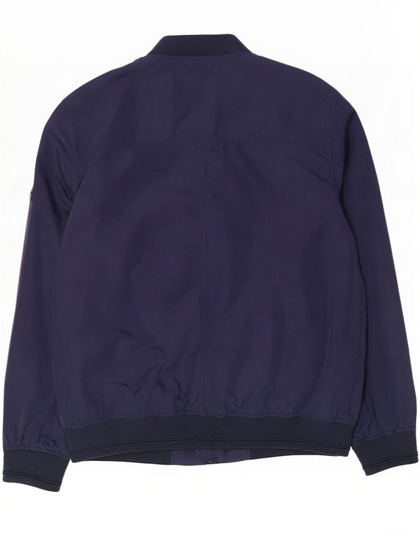 Ben Sherman Herren Bomberjacke UK 40 Large Marineblau Polyester