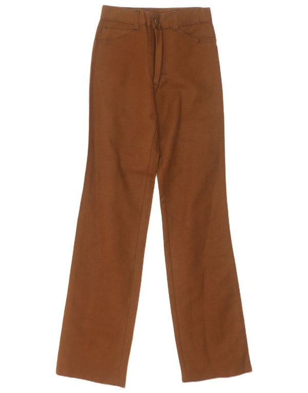 Vintage Damen gerade Freizeithose W25 L34 Beige
