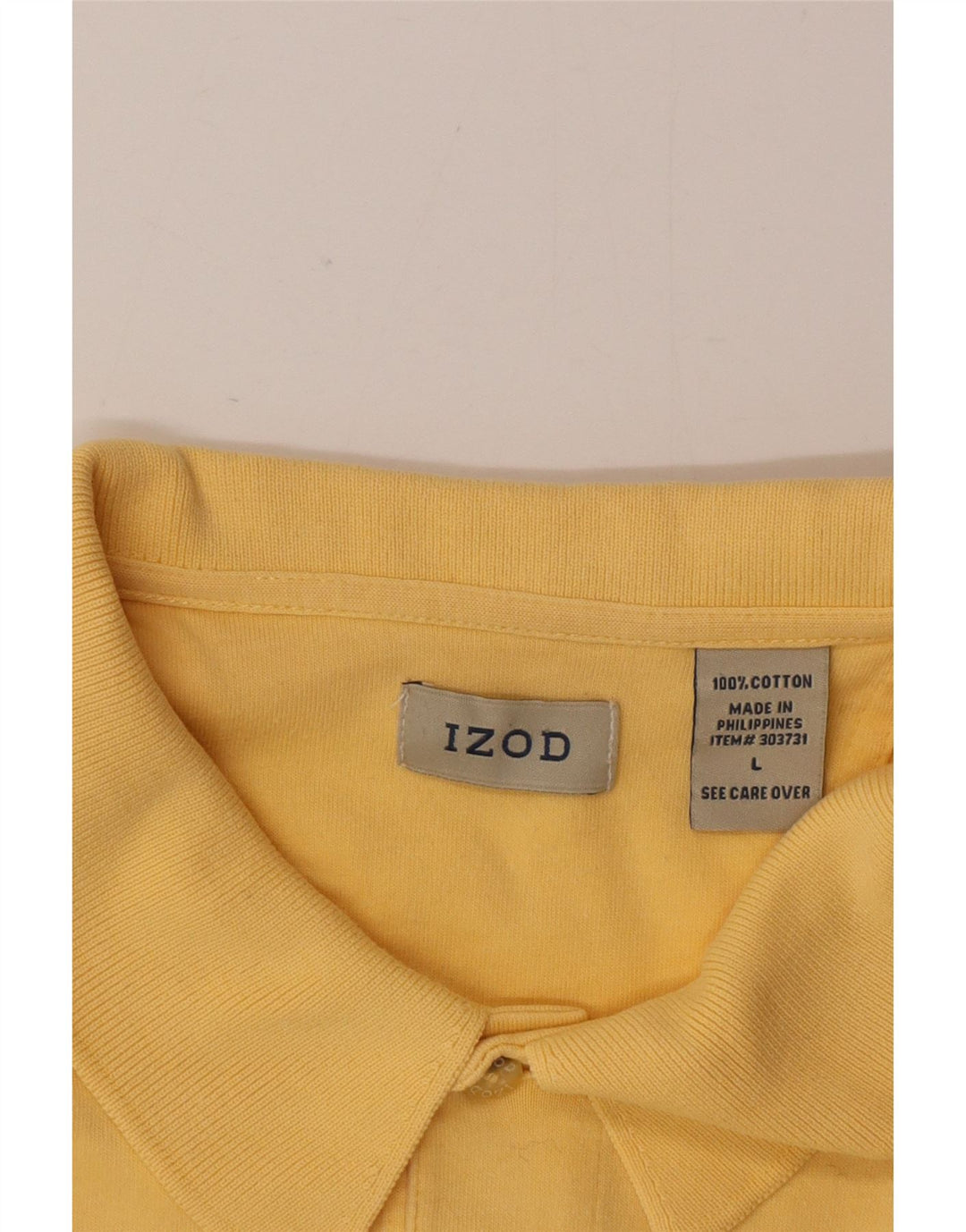 Izod Herren-Poloshirt, groß, gelbe Baumwolle