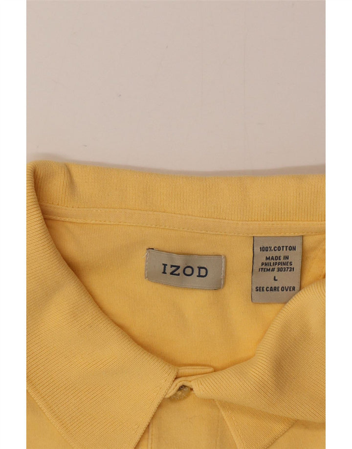 Izod Herren-Poloshirt, groß, gelbe Baumwolle