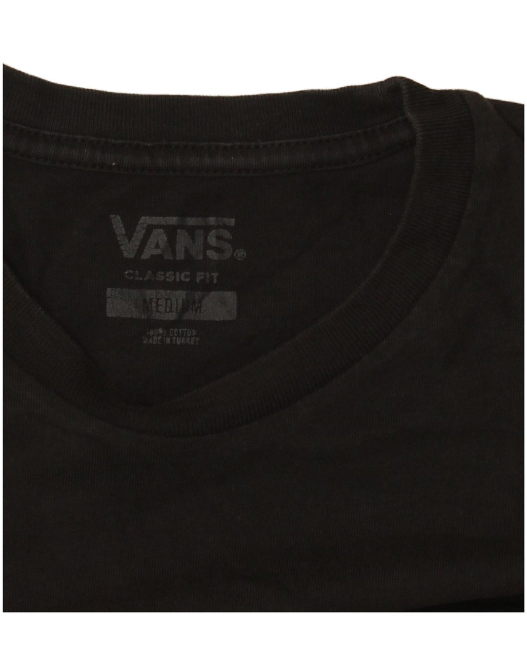 Vans Herren-T-Shirt mit klassischer Passform, mittelschwarzer Baumwolle