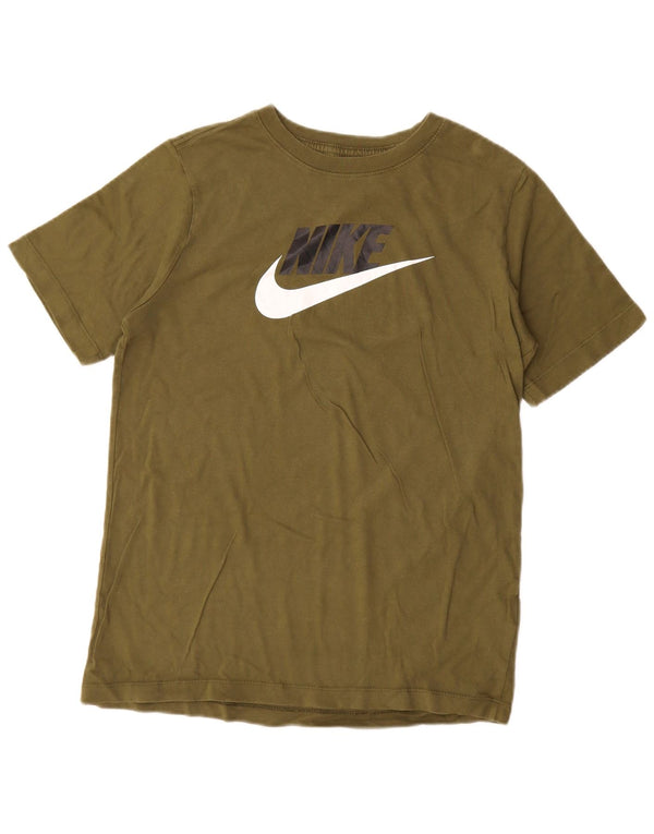 Nike Jungen Grafik T-Shirt Top 13–14 Jahre XL Khaki Baumwolle