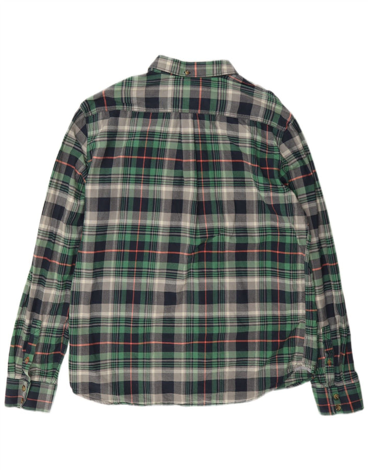Vans Herren-Flanellhemd XL, grün kariert, Baumwolle