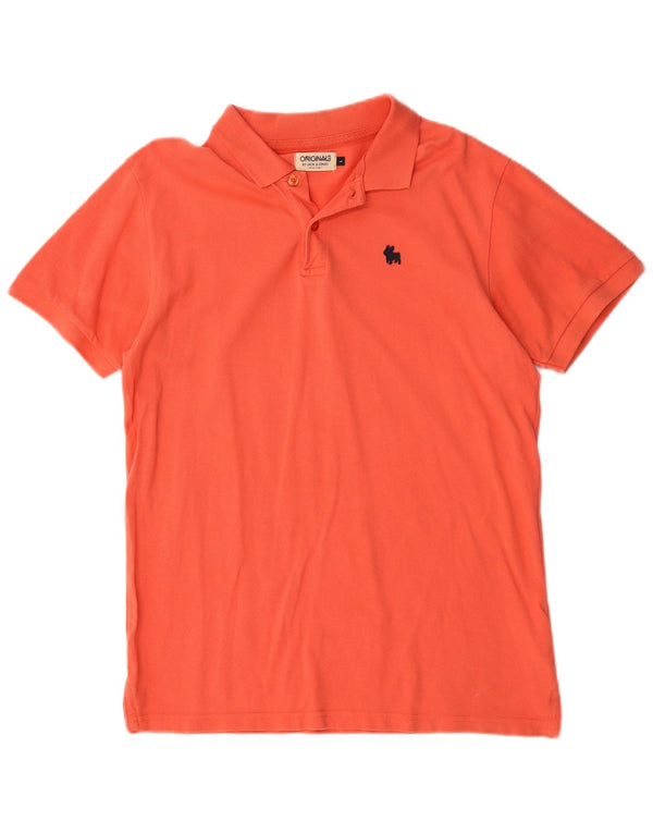 Jack & Jones Herren-Poloshirt, groß, rosa, Baumwolle