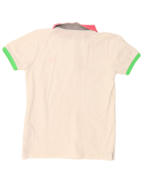 PEUTEREY Poloshirt für Mädchen, 11–12 Jahre, weiße Colourblock-Baumwolle