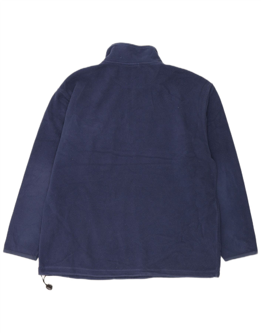 Marks & Spencer Herren-Fleecepullover „Harbor“ in Blau mit Reißverschluss und Kragen in mittlerem Marineblau