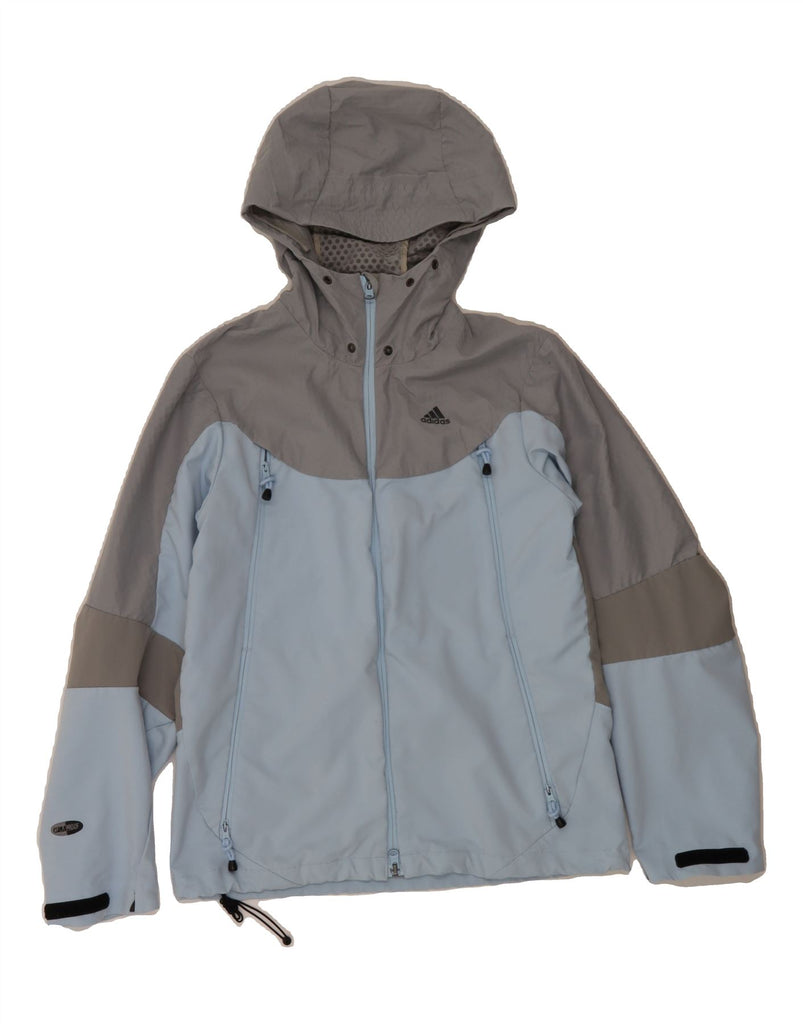 ADIDAS Womens Clima Proof Oversized Windbreaker Jacket UK 8 Small  Blue Vintage Adidas and Second-Hand Adidas from Messina Hembry 