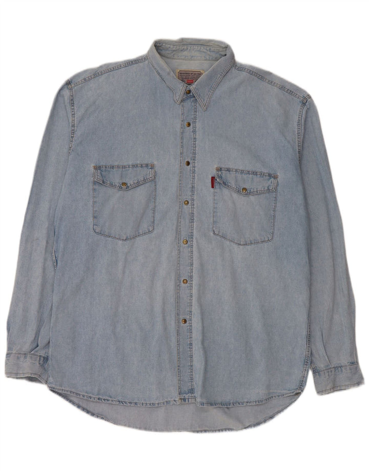 CARRERA Mens Denim Shirt 2XL Blue