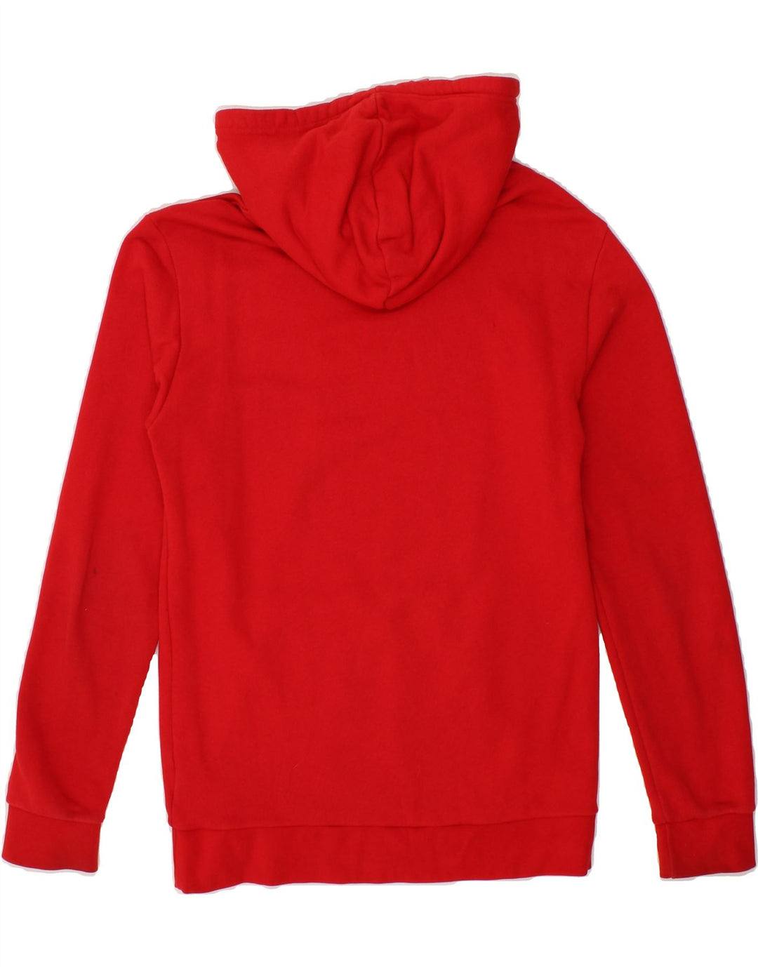 ADIDAS Mens Hoodie Jumper Small Red Cotton Vintage Adidas and Second-Hand Adidas from Messina Hembry 