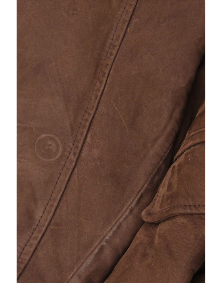 Vintage Herren Lederjacke UK 42 XL Braunes Leder