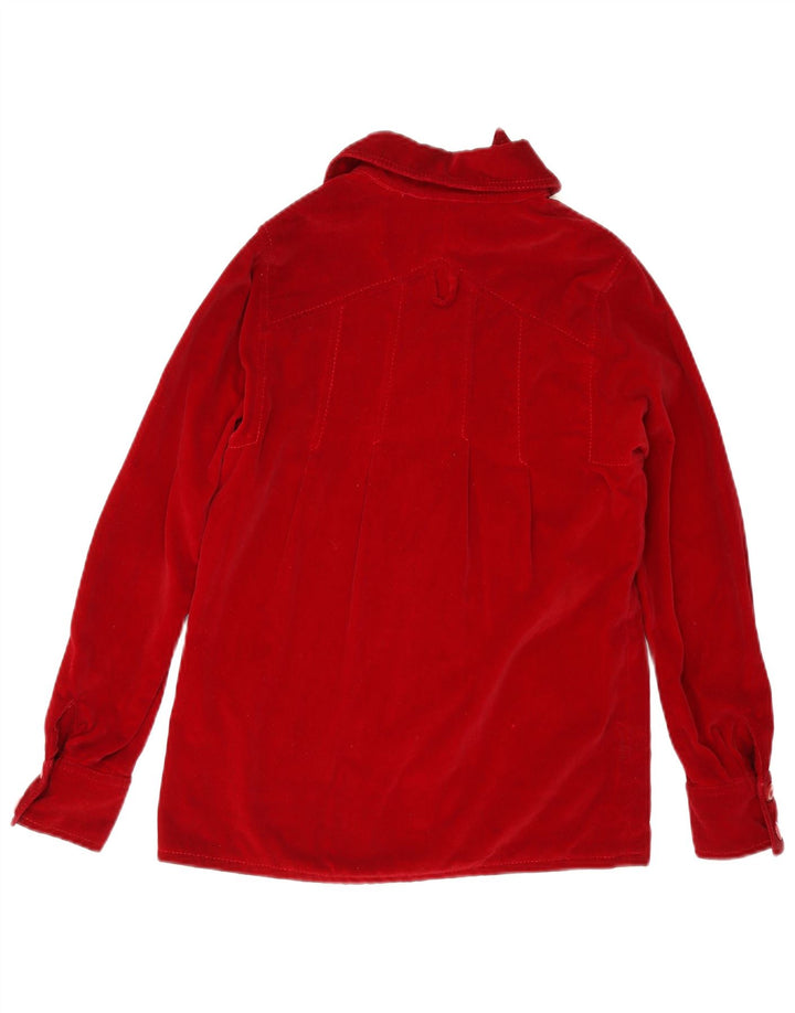 Dotti Didit Damen Samthemd UK 8 Small Rot