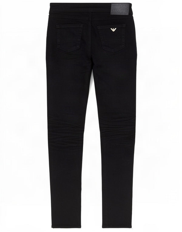 Armani Damen Skinny Jeans W26 L31 Schwarz Polyester