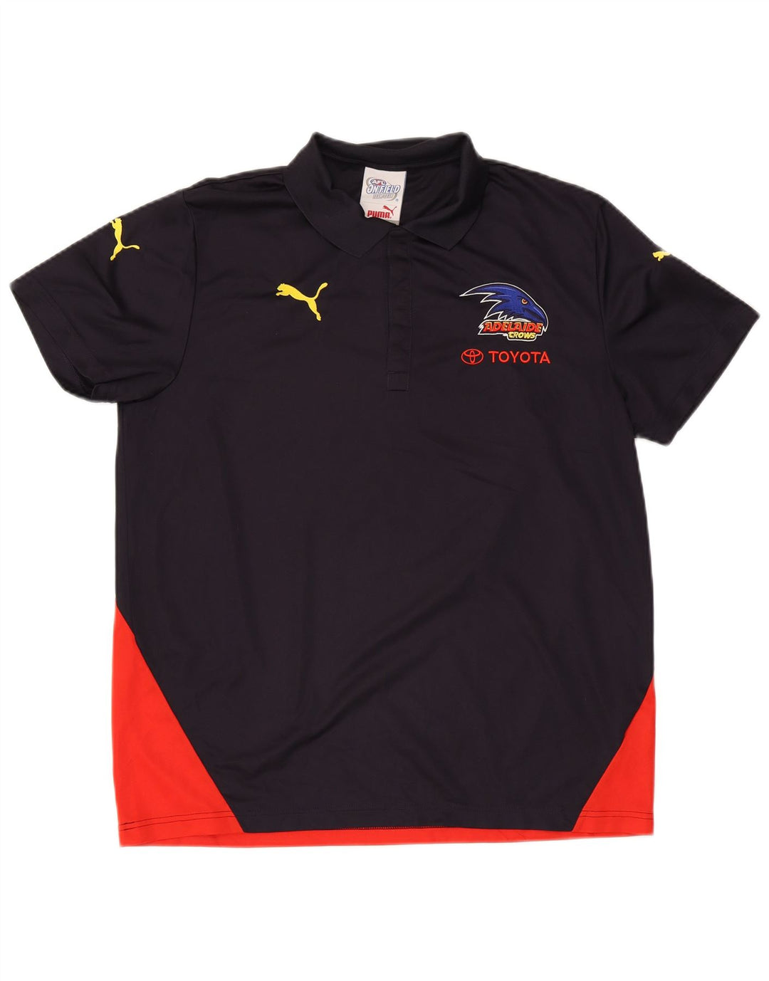 Puma Herren Poloshirt XL Marineblau Colourblock Polyester