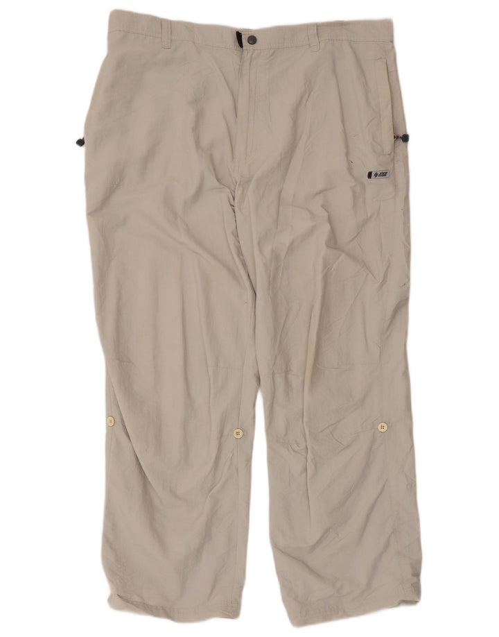Gerade Damen-Cargohose von Marks & Spencer, Breite 40, Länge 29, Grau, Polyamid