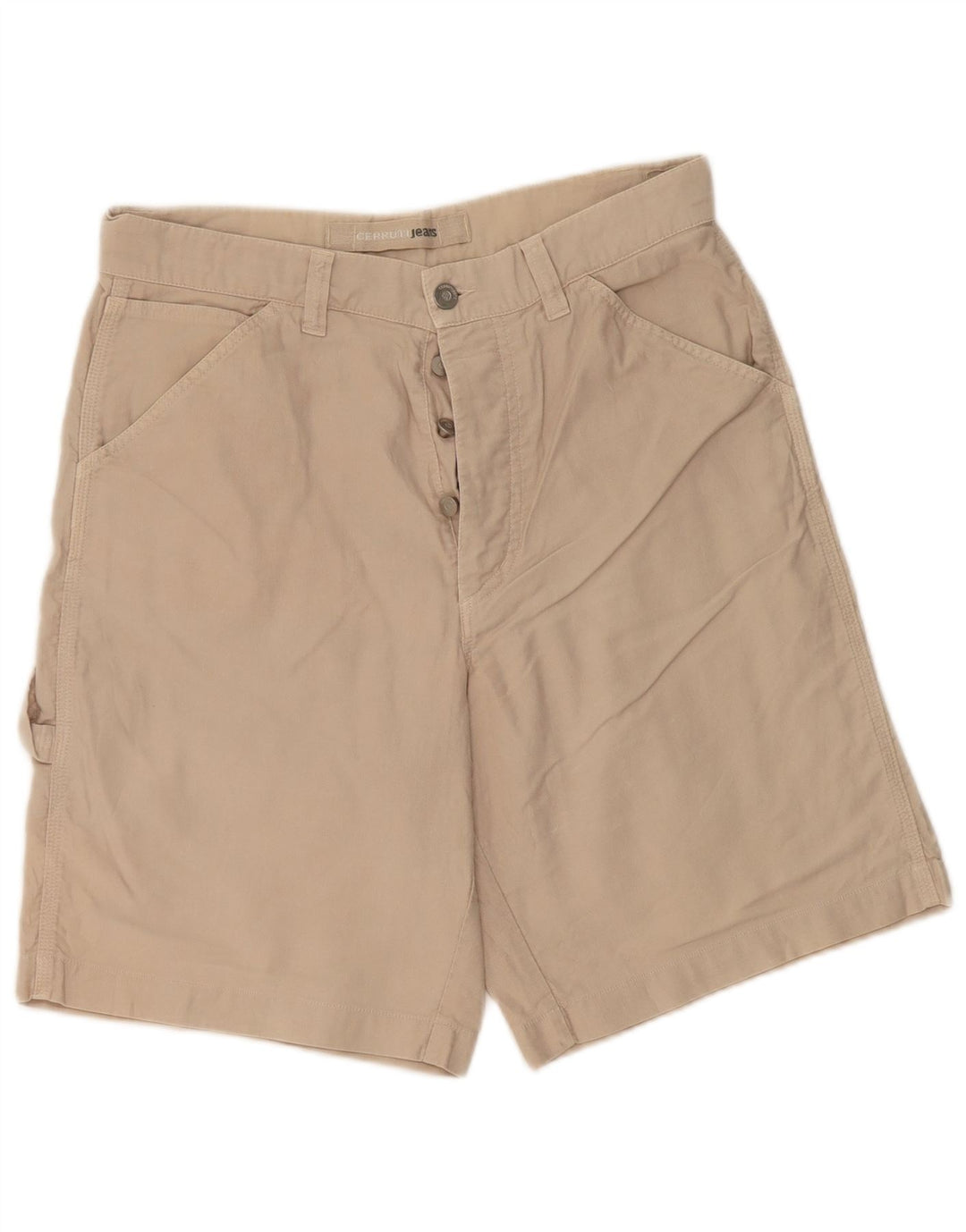 Cerruti Herren-Freizeitshorts IT 48 Medium W34 Beige Baumwolle