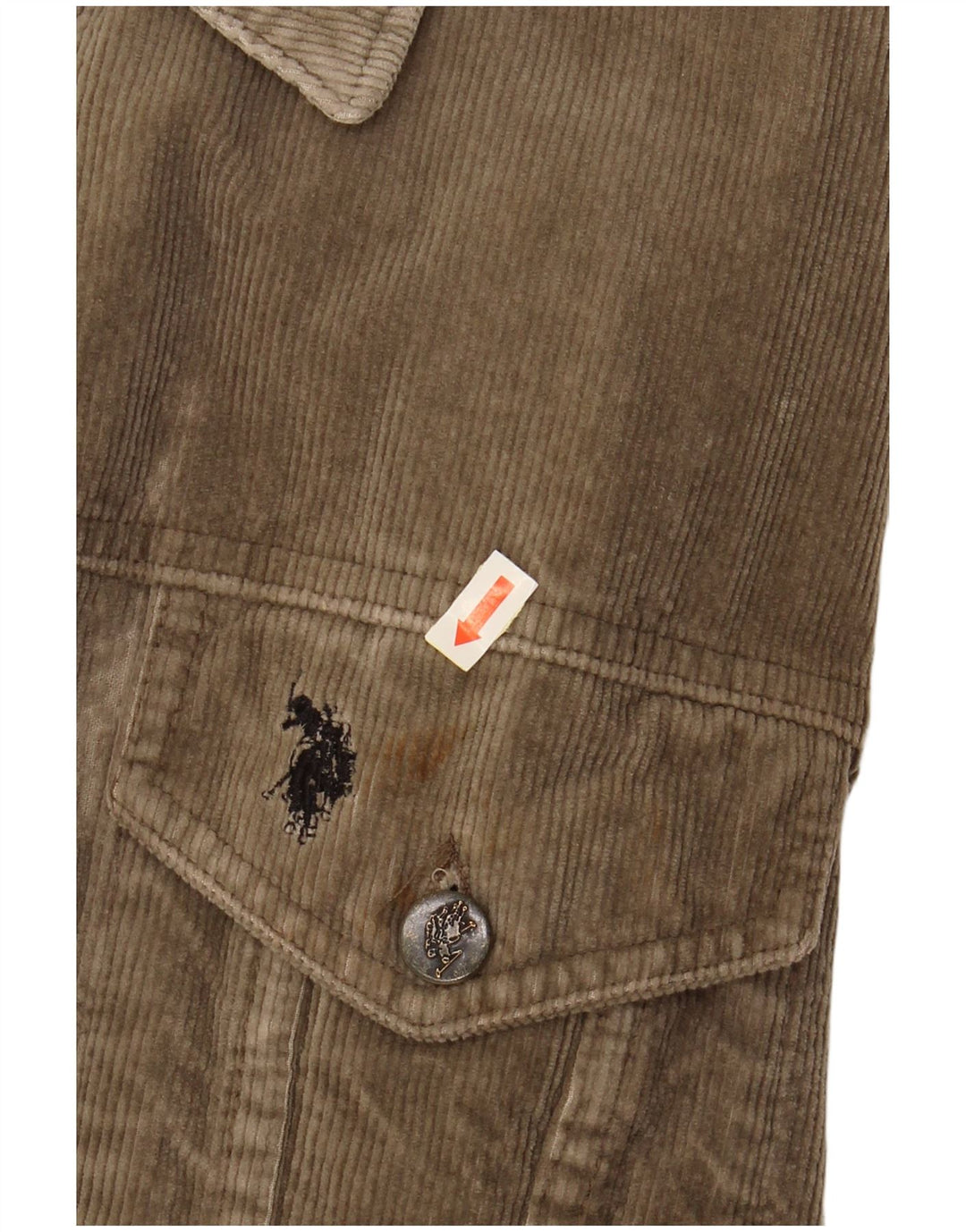 US POLO ASSN. Herren Cordjacke UK 42 XL Beige