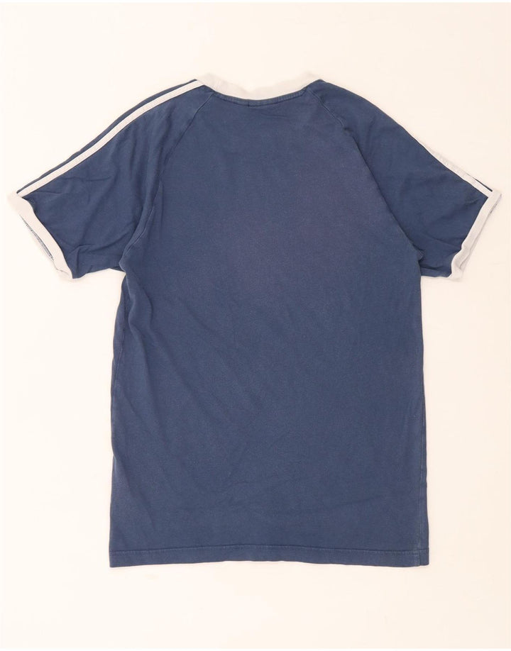 ADIDAS Herren T-Shirt Top Small Blau Baumwolle