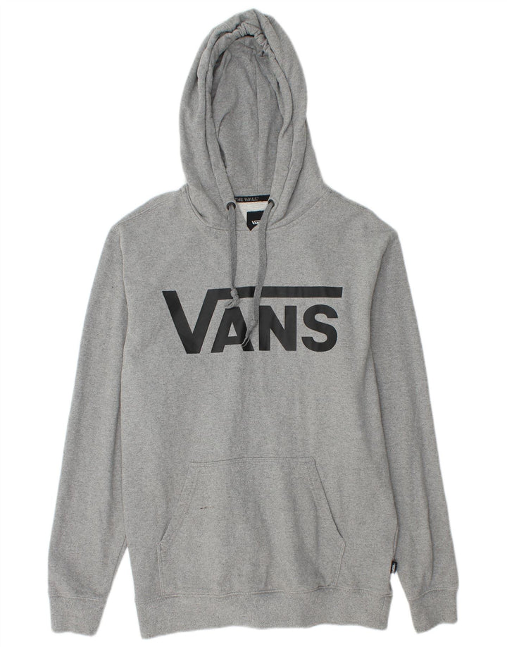 Vans Herren-Kapuzenpullover mit Grafik, klein, grau gefleckte Baumwolle