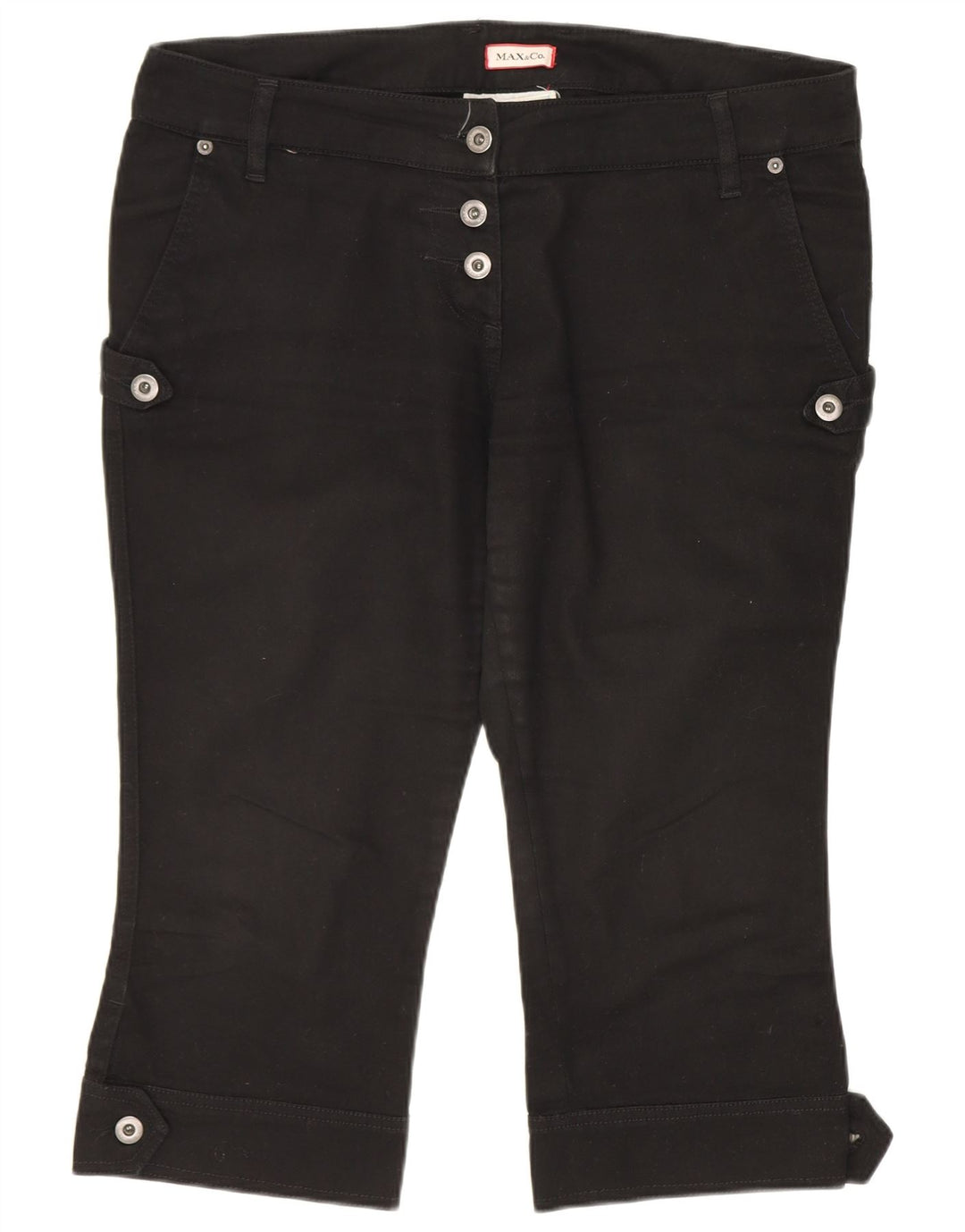 Max & Co. Damen Bermudashorts UK 14 Large W36 Schwarz