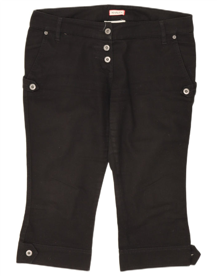 Max & Co. Damen Bermudashorts UK 14 Large W36 Schwarz