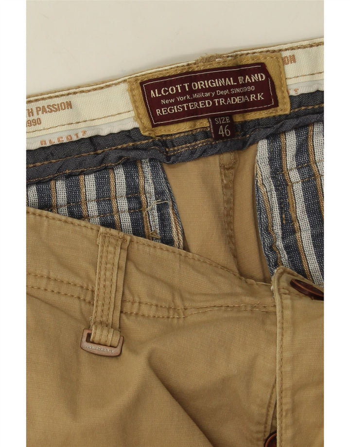 Alcott Herren Cargoshorts IT 46 Small W34 Beige Baumwolle