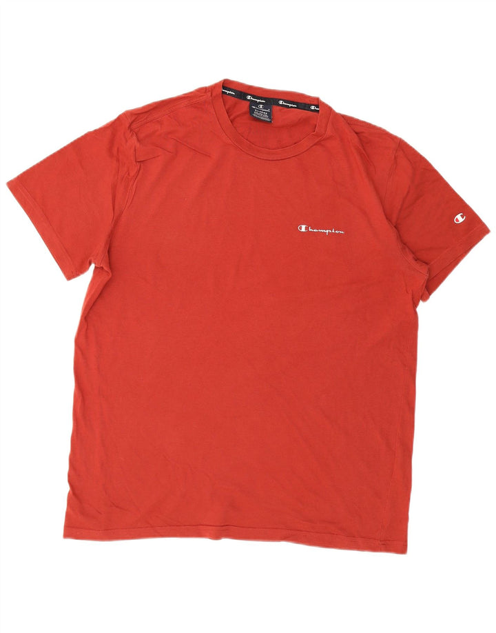 CHAMPION Herren T-Shirt Top XL Rot Baumwolle
