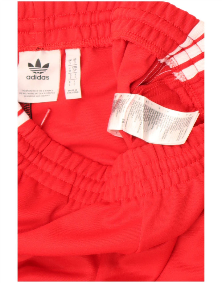 Adidas Herren-Trainingshose, Jogginghose, klein, rot, Polyester