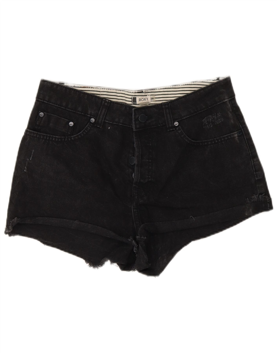 Roxy Damen Denim Hot Pants W29 Mittelschwarze Baumwolle