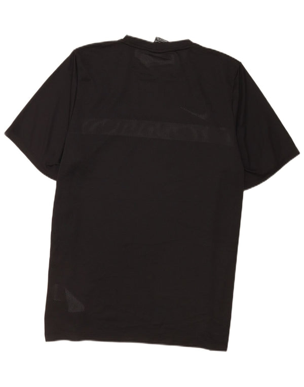 Nike Herren Dri Fit T-Shirt Top XL Schwarz Colourblock Polyester