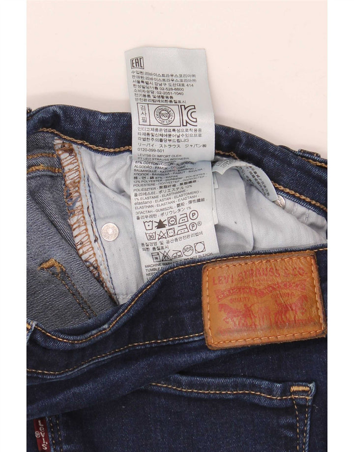 Levi's Damen Skinny Jeans W31 L30 Marineblaue Baumwolle