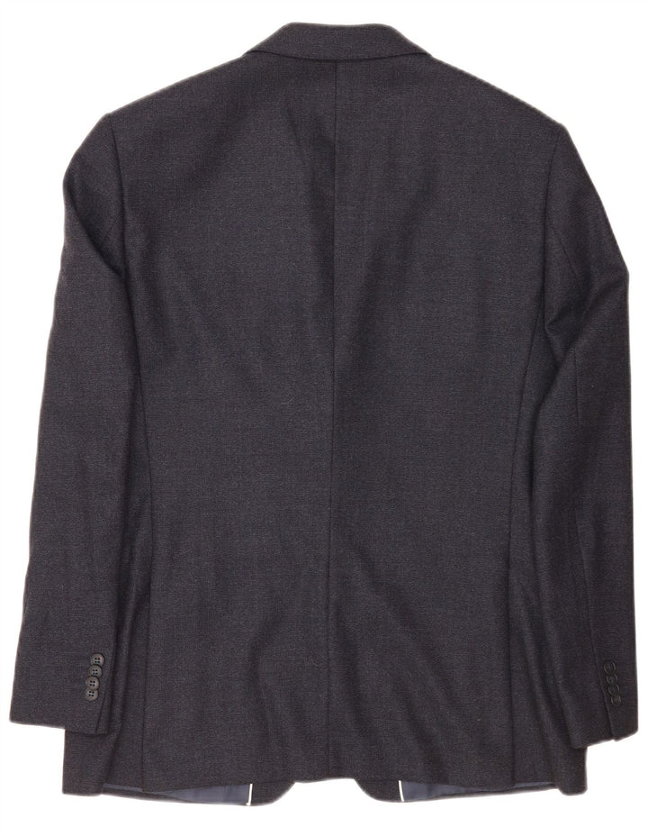 Daniel Hechter Herren-Blazer mit 2 Knöpfen, UK 38, mittelgraue Wolle