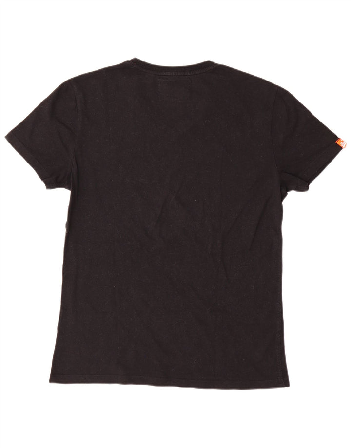 Superdry Herren T-Shirt Top Large Schwarz Baumwolle