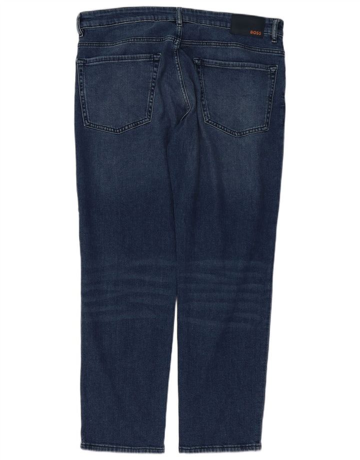 Hugo Boss Herren-Jeans mit normaler Passform, gerade Passform, W30, L30, Blau, Baumwolle