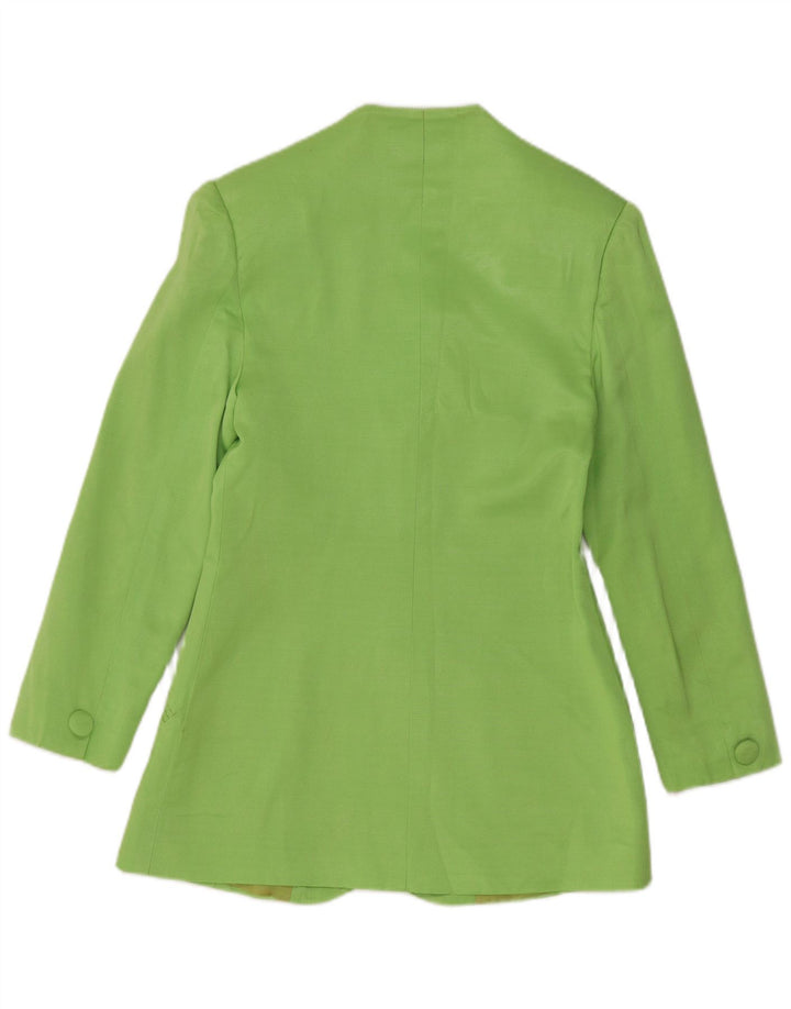 Vintage Damen 3-Knopf-Blazerjacke UK 8 Small Grün