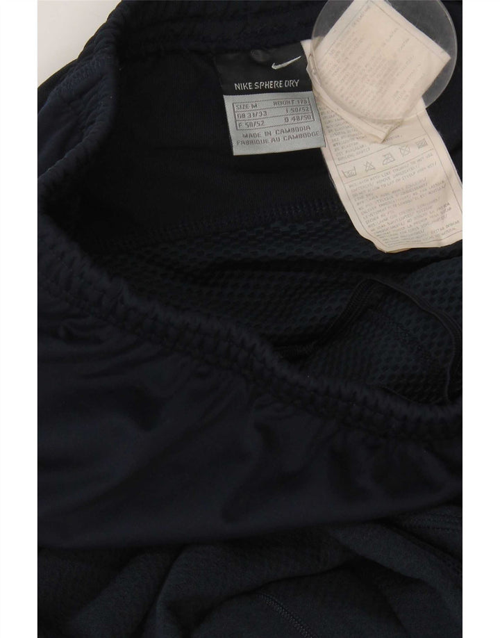 Nike Herren-Trainingshose aus mittelblauem, gestreiftem Polyester