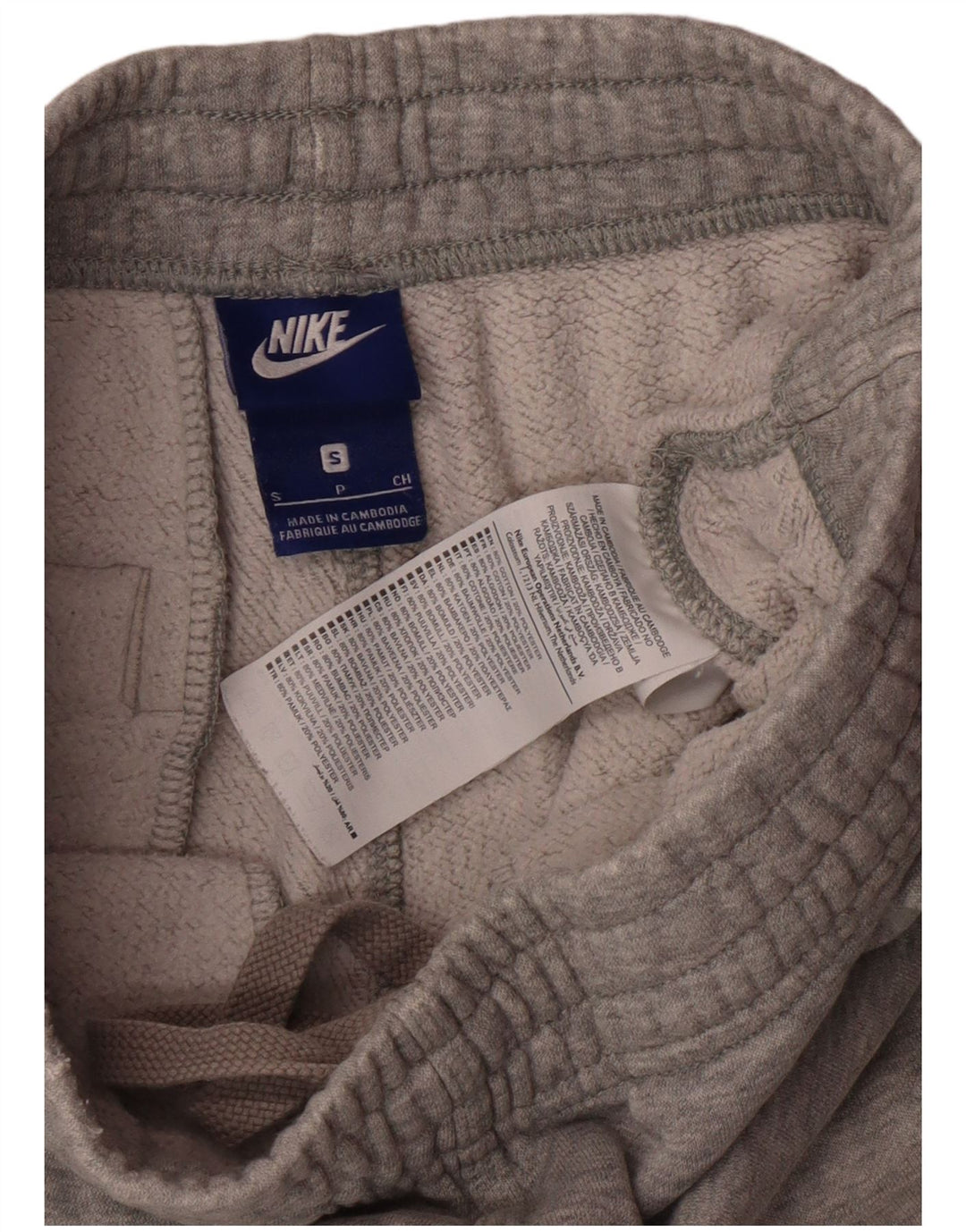 NIKE Herren-Trainingshose, Jogginghose, klein, grau gefleckte Baumwolle