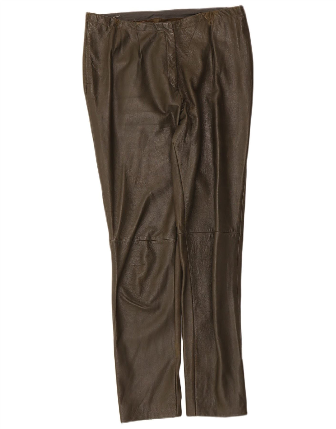 Vintage Damen Lederhose W32 L29 Khaki