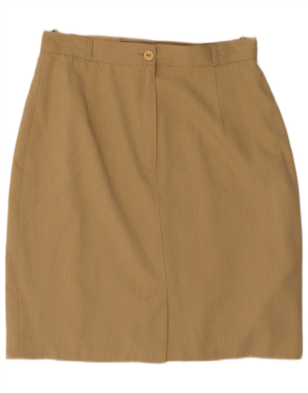 La Belle Damen gerader Rock IT 42 Medium W30 Beige Polyester