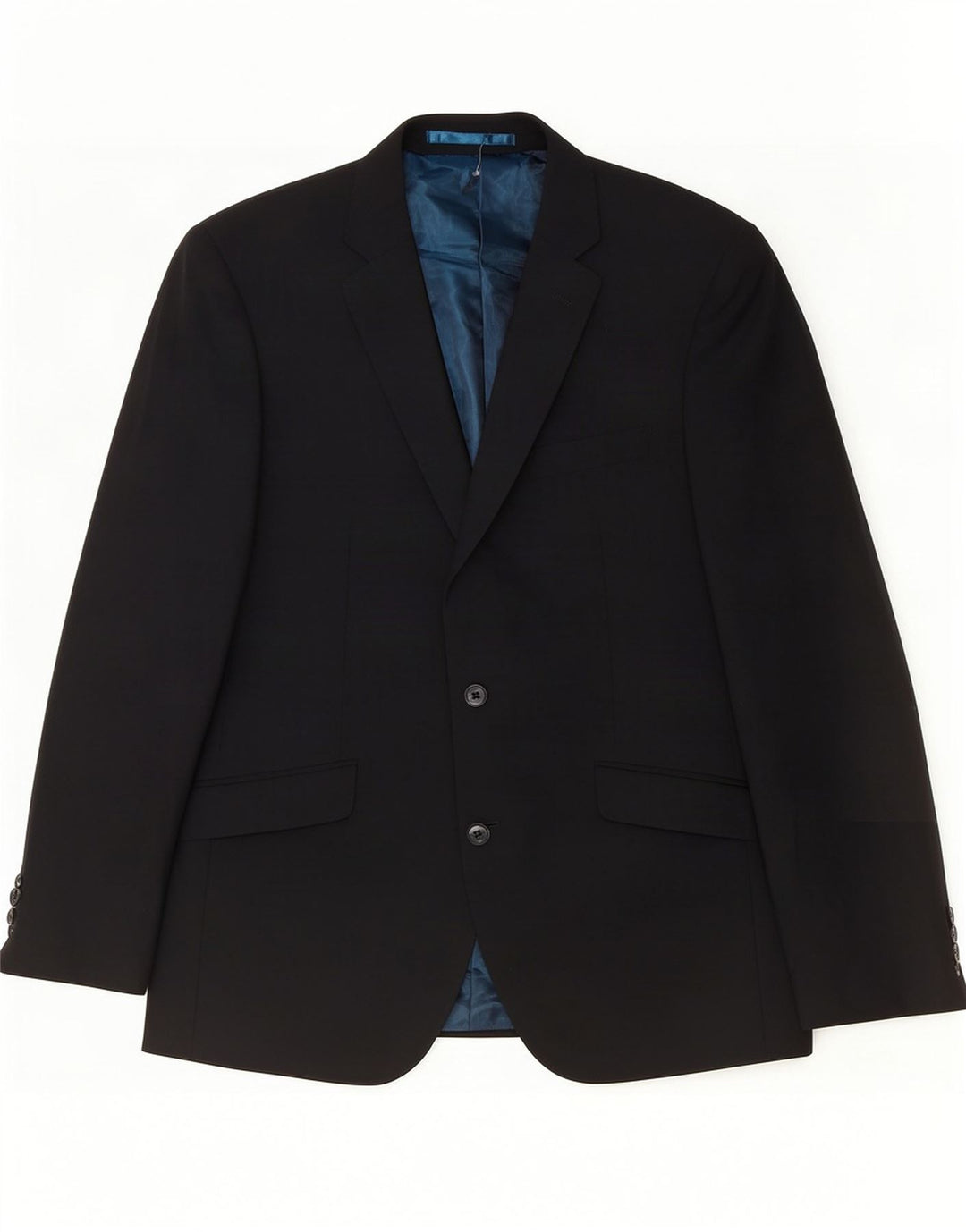 Marks & Spencer Herren-Blazer mit 2 Knöpfen, UK 42, große schwarze Wolle