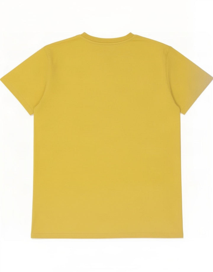 Superdry Herren Grafik-T-Shirt-Oberteil aus mittelgelber Baumwolle
