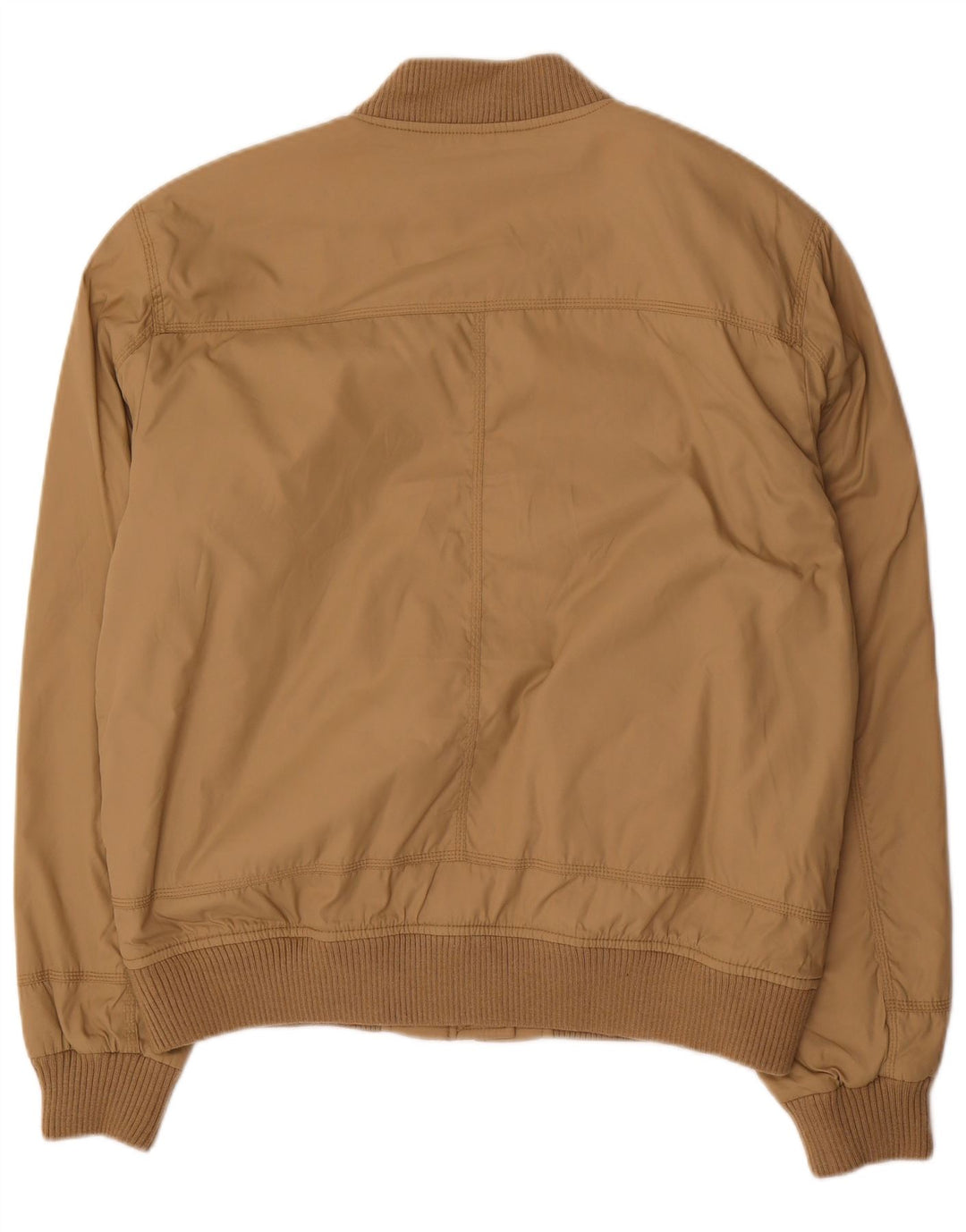 Zara Herren Militär Bomberjacke UK 42 XL Beige Nylon
