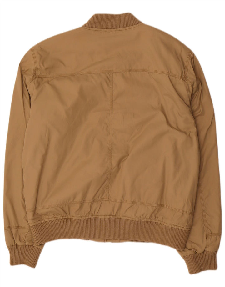 Zara Herren Militär Bomberjacke UK 42 XL Beige Nylon