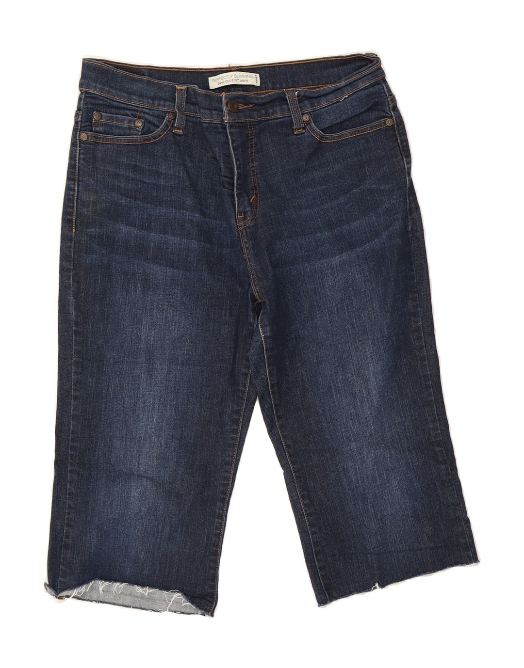 LEVI'S Womens 512 Bermuda Denim Shorts W30 Medium Navy Blue Vintage Levi's and Second-Hand Levi's from Messina Hembry 