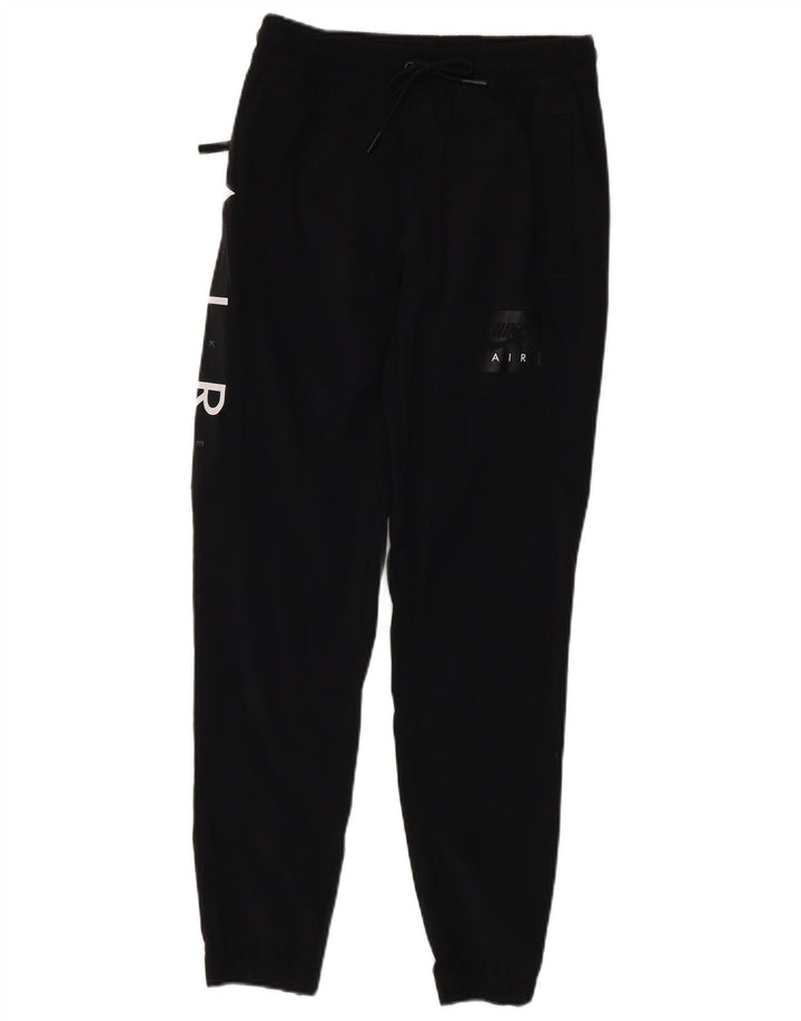 NIKE Herren-Trainingshose mit Grafik, Jogginghose, Größe S, schwarzes Nylon