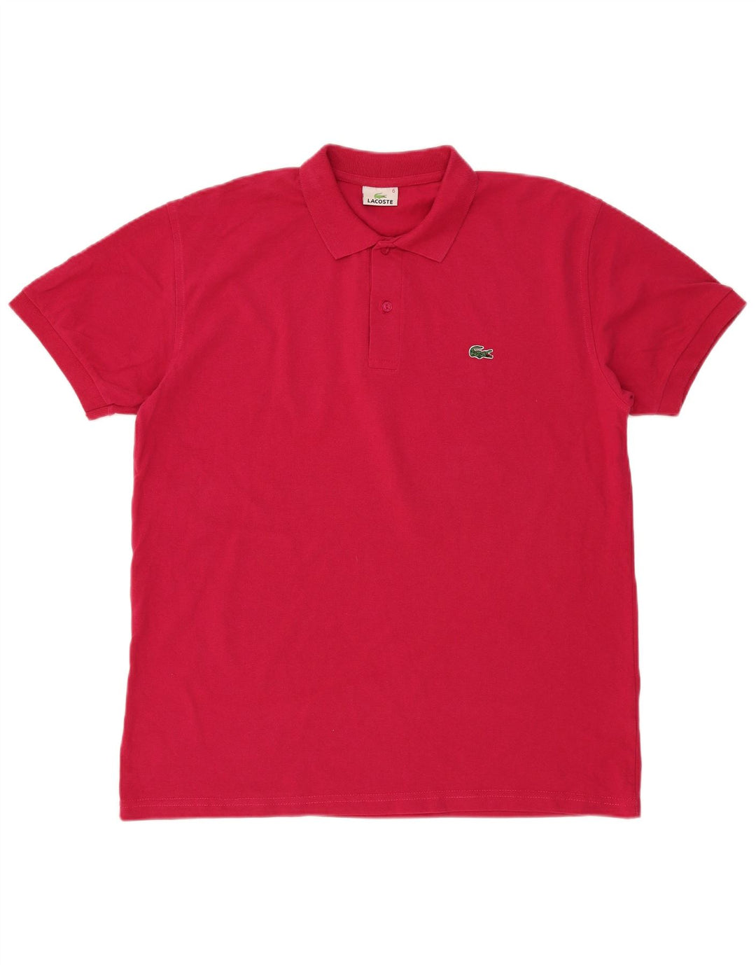 Lacoste Herren-Poloshirt, Größe 6 XL, rosa Baumwolle